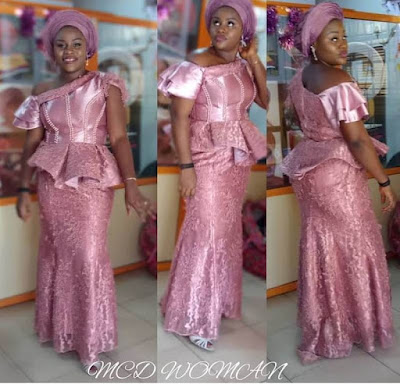 Onion colour lace Onion Colour Asoebi Lace Styles