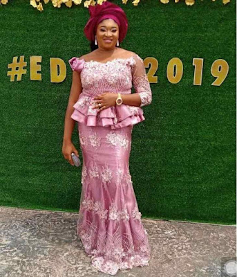 Onion colour lace Onion Colour Asoebi Lace Styles