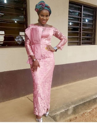 Onion colour lace Onion Colour Asoebi Lace Styles