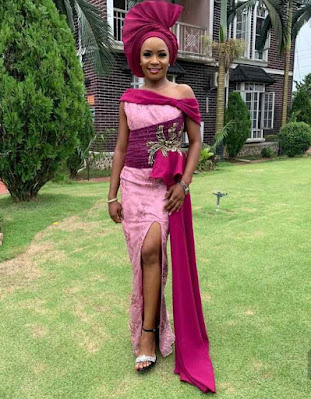 Onion colour lace Onion Colour Asoebi Lace Styles