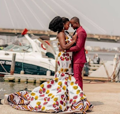 Ankara wedding dress style Ankara wedding dress style for Bride
