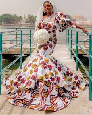 Ankara wedding dress style Ankara wedding dress style for Bride