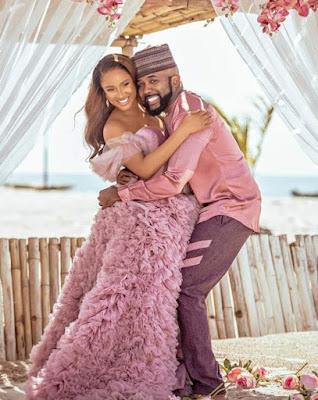 Banky W and wife, Adesua, Welcomes their first child