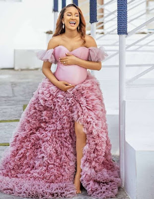 Banky W and wife, Adesua, Welcomes their first child