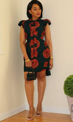Obi Sky Ankara short gown dresses