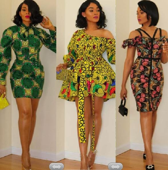 Obi Sky Ankara short gown dresses