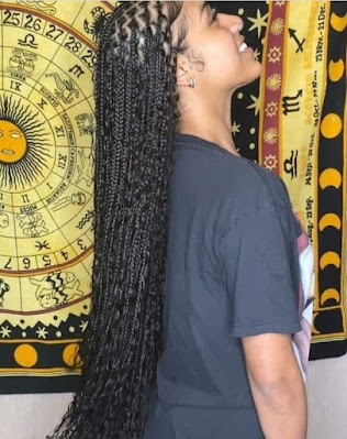 Messy goddess box braids hairstyles Beautiful messy goddess box braids hairstyles