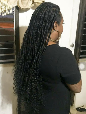 Messy Goddess Box Braids Hairstyles Beautiful Messy goddess box braids hairstyles