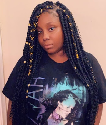 Messy Goddess Box Braids Hairstyles Beautiful Messy goddess box braids hairstyles