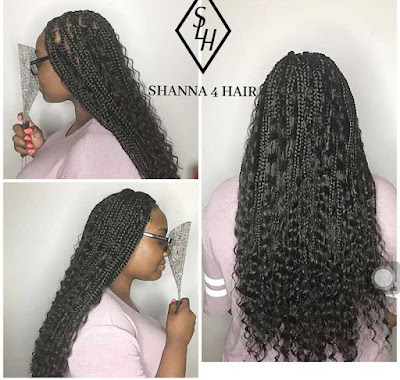 Messy Goddess Box Braids Hairstyles Beautiful Messy goddess box braids hairstyles