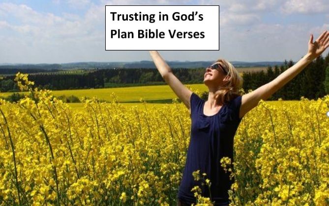 Trusting in God's Plan Trusting in God's Plan Bible Verses