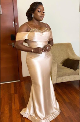 Champagne Gold Colour Lace Styles for Ladies