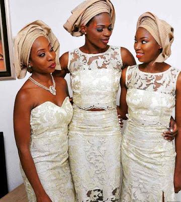 Champagne Gold Colour Lace Styles for Ladies