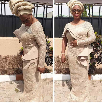 Champagne Gold Colour Lace Styles for Ladies