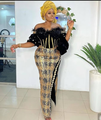 Champagne Gold Colour Lace Styles for Ladies