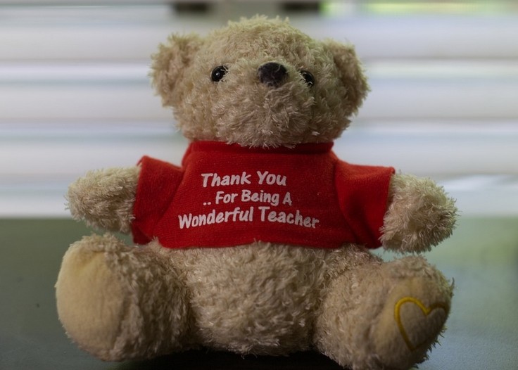 Thank you note for teacher to show appreciation