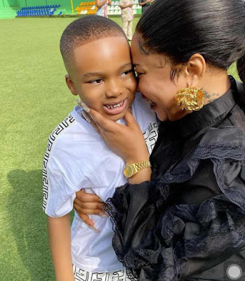 Tonto Dikeh Tonto Dikeh and son