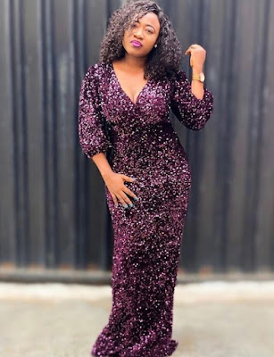 Latest Sequins Gown Styles in Nigeria