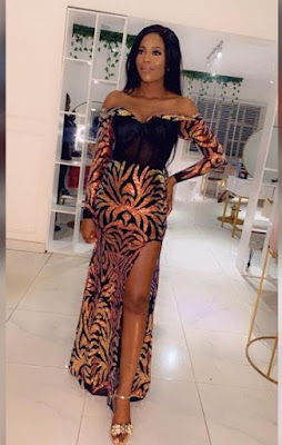 Latest Sequins Gown Styles in Nigeria
