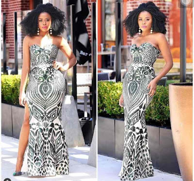 Latest Sequins Gown Styles in Nigeria