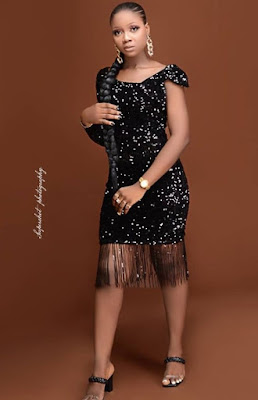 Latest Sequins Gown Styles in Nigeria
