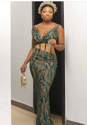 Latest Sequins Gown Styles in Nigeria