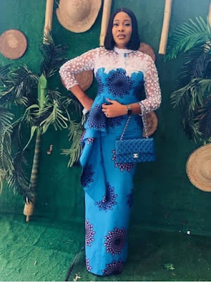 Ankara and lace styles Ankara and Lace Styles Combination