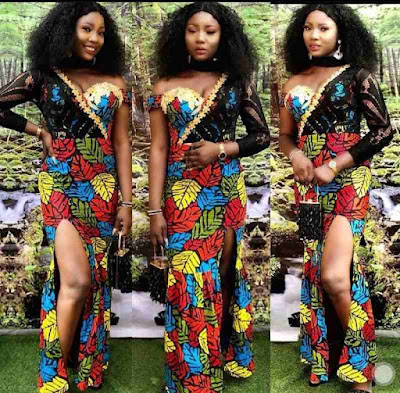 Ankara and lace styles Ankara and Lace Styles Combination