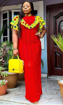 Ankara and lace styles Ankara and Lace Styles Combination