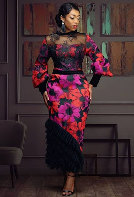 Ankara and lace styles Ankara and Lace Styles Combination