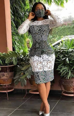 Ankara and lace styles Ankara and Lace Styles Combination