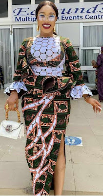 Ankara and lace styles Ankara and Lace Styles Combination