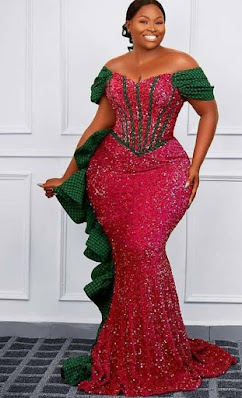 Latest sequin gown styles