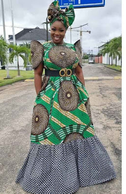 Ankara church outfit Latest Ankara Church Outfit