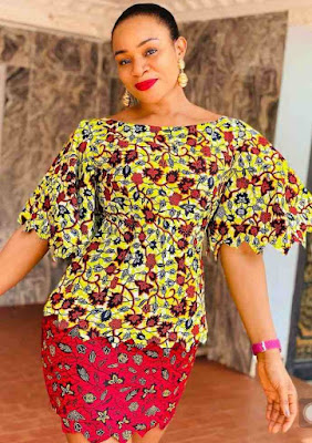 Latest Mix and Match Ankara Dresses