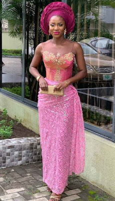 Wedding aso ebi styles with lace Nigerian Wedding Aso Ebi styles with lace