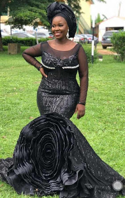 Wedding aso ebi styles with lace Nigerian Wedding Aso Ebi styles with lace