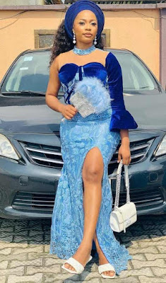 Wedding aso ebi styles with lace Nigerian Wedding Aso Ebi styles with lace