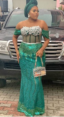 Wedding aso ebi styles with lace Nigerian Wedding Aso Ebi styles with lace