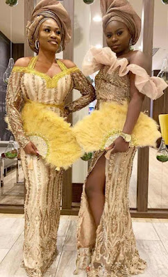 Wedding aso ebi styles with lace Nigerian Wedding Aso Ebi styles with lace
