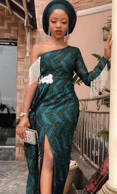 Wedding aso ebi styles with lace Nigerian Wedding Aso Ebi styles with lace