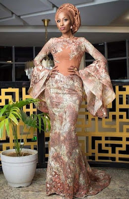 Wedding aso ebi styles with lace Nigerian Wedding Aso Ebi styles with lace