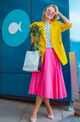 Pink skirt and Top Combination