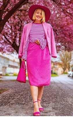 Pink skirt and Top Combination
