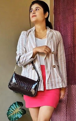 Pink skirt and Top Combination