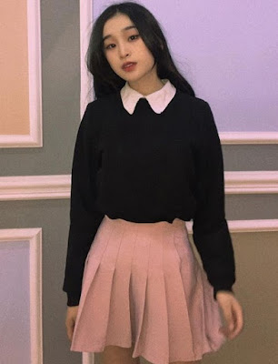 Pink skirt and Top Combination