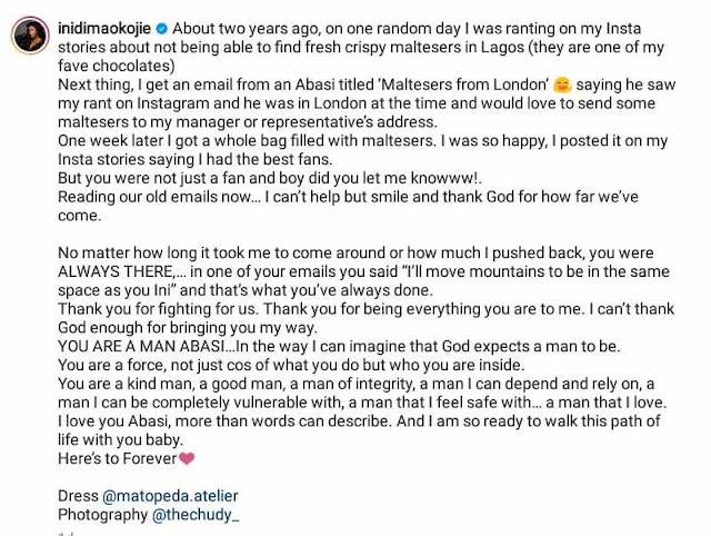 Ini and Abasi gets engaged