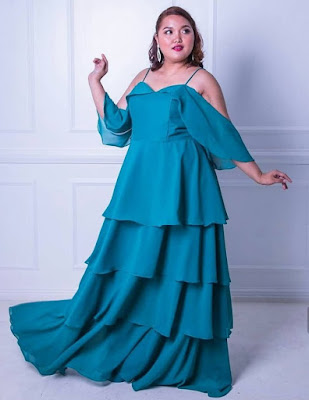 Latest Chiffon Gown Styles for Ladies