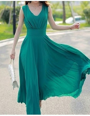Latest Chiffon Gown Styles for Ladies