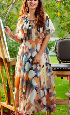 Latest Chiffon Gown Styles for Ladies